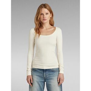 G-STAR Raw Slim Rib Scoop T Beige, Sz S